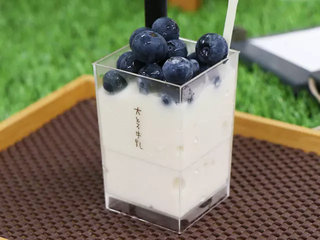 (食感は'かき氷とスムージーの中間’とのこと♪by.お客さん)