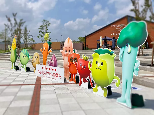 （キユーピーとヤサイな仲間たちが勢ぞろい）